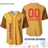 Personalized Chipmunks Chip ân’ Dale Gold Brown Baseball Jersey